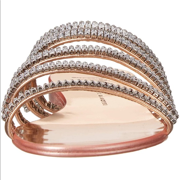 giuseppe zanotti BNIB baguette crystal strap slide - Picture 8 of 10